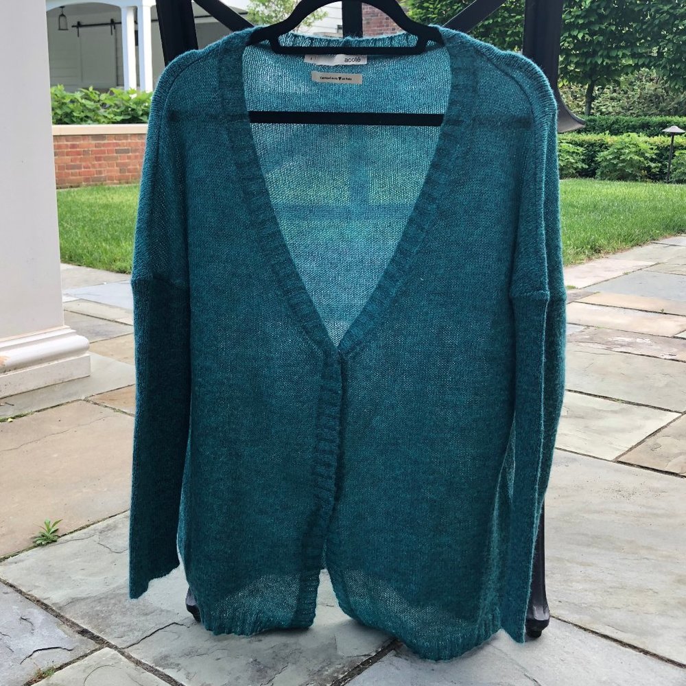 Acote Oversized Teal Cardigan